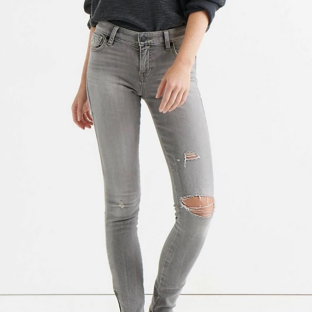Lucky Brand Ava Super Skinny Grey Jean
